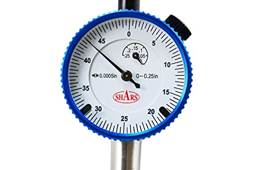 Shars 0.25" Dial Indicator 303-3101A P] - color: White, size: .25" x .0005" 303-3101A