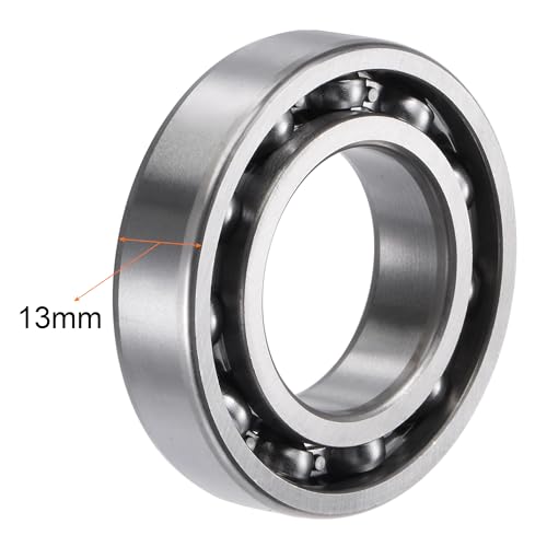 uxcell 6006 Deep Groove Ball Bearings 30x55x13mm Chrome Steel, Open Type - size: 30x55x13mm