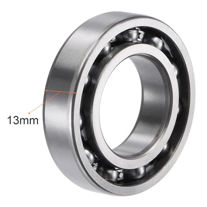 uxcell 6006 Deep Groove Ball Bearings 30x55x13mm Chrome Steel, Open Type - size: 30x55x13mm