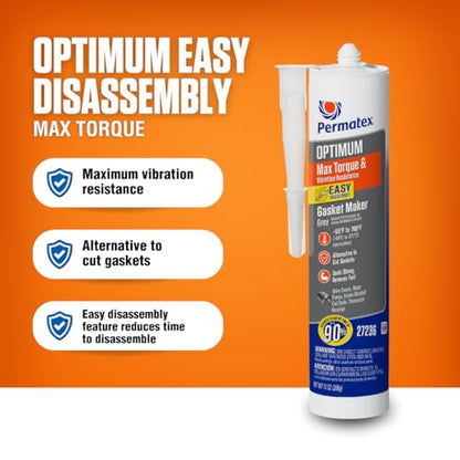 Permatex 27236 Optimum Grey Gasket Maker 13 oz - size: 13 Fl. Oz., style: Optimum