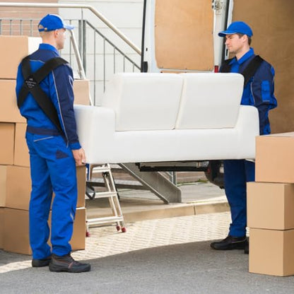 Moving Straps, 2-Person Lifting & Moving Straps, Lifting Straps for 2 Movers, Shoulder Moving Strap Dolly for Lifting Furniture, Appliances, Mattresses, or Any Item Up to 800 lbs, 2 Years Warranty - color: Black