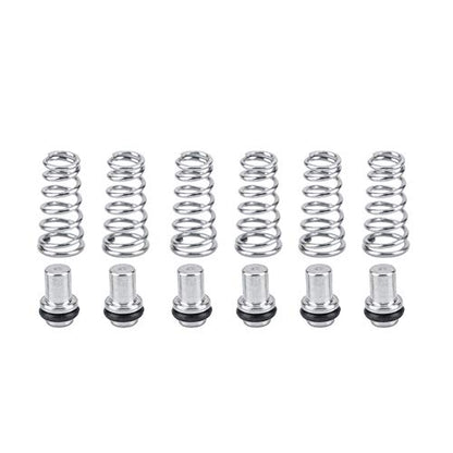 Fdit 6Pcs Universal Poppet Valve Spring Beer Replacement Stainless Steel Beer Parts Fits Ball & Pin Lock Keg Post