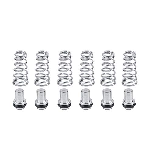 Fdit 6Pcs Universal Poppet Valve Spring Beer Replacement Stainless Steel Beer Parts Fits Ball & Pin Lock Keg Post