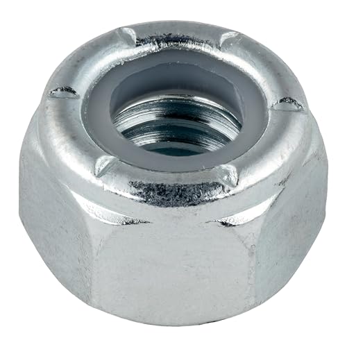 5/16"-18 (100 Pack) Nylock Hex Nuts, Grade 2, Nylon Insert Locknut by Makers Bolt - size: 5/16"-18 (100 pack)