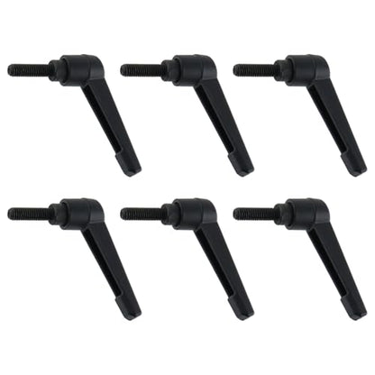 Clamping Lever Handles M6 x 20mm Push Button Ratchet Lever Male Threaded Stud Adjustable Handles Hand Knobs Rotating Screw Handles Bolts with Locking Lever -6pcs - size: M6 x 20mm
