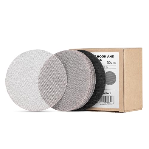 toolant Mesh Abrasive 6" Sanding Disc, 8 Hole, 320 Grit, 50Pcs - style: 6inch, 320 grit, 50pcs