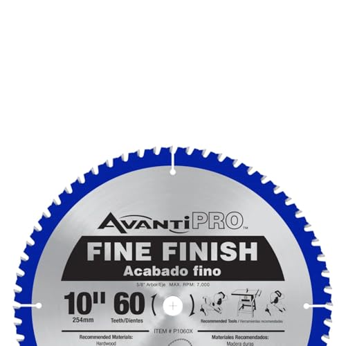 AvantiPro Fine Finish Saw Blades - 10", 60-Tooth