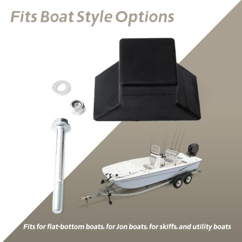 Boat Trailer Flat Bow Stop Block Compatible with Jon Boats