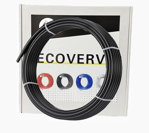 Ecoverve1/4 inch od Black Pneumatic Tube - 32.8ft Air Brake Tubing PU Line Hose Tube 1/4''OD Tube-32.8FT - style: 1/4''OD Tube-32.8FT