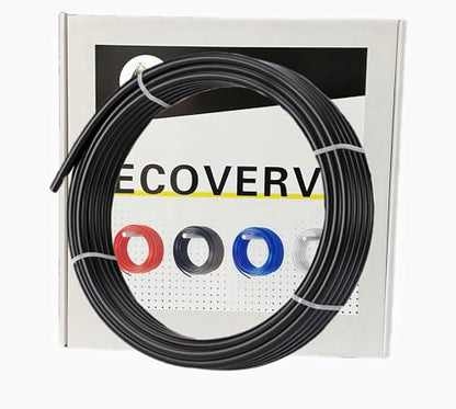 Ecoverve 3/8 inch OD Black Pneumatic Tube - 32.8ft Air Brake Tubing, Heavy Duty Air Compressor 3/8''OD Tube-32.8FT - style: 3/8''OD Tube-32.8FT