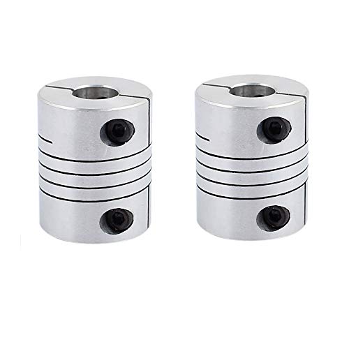 10mm to 12mm Shaft Coupling 30mm Length 25mm Diameter Stepper Motor Coupler Aluminum Alloy Joint Connector for 3D Printer CNC Machine DIY Encoder 2pcs - size: L30xD25mm 10x12mm 2pcs
