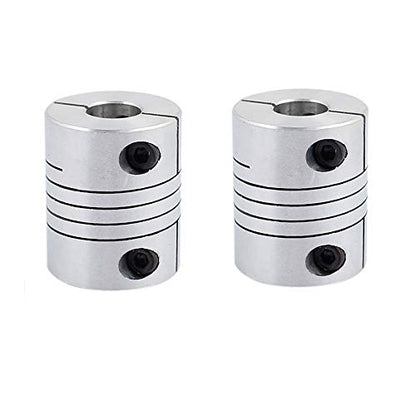 10mm to 12mm Shaft Coupling 30mm Length 25mm Diameter Stepper Motor Coupler Aluminum Alloy Joint Connector for 3D Printer CNC Machine DIY Encoder 2pcs - size: L30xD25mm 10x12mm 2pcs