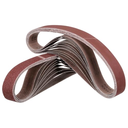 20 Pcs Sanding Belts, 1.2 x 13 Inch 120/240/400/800/1000 Grit - size: 1.2 x 13 inch