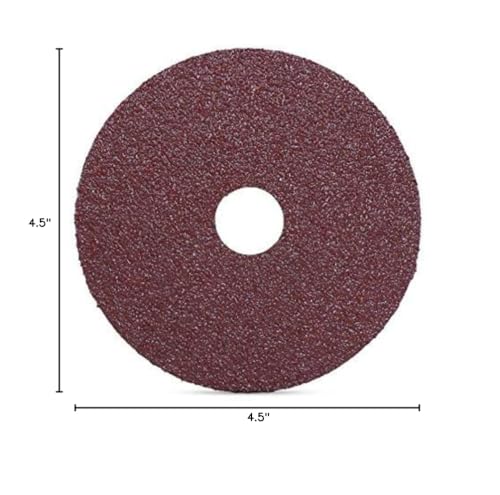 BHA 4.5" x7/8" Aluminum Oxide Resin Fiber Discs, 24 Grit - 25 Pack - size: 24 Grit