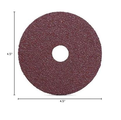 BHA 4.5" x7/8" Aluminum Oxide Resin Fiber Discs, 24 Grit - 25 Pack - size: 24 Grit
