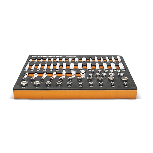 GEARWRENCH 68 Piece 1/4” Drive Master SAE Socket Set | GWMSSKT14SAE - style: 1/4" Chrome Sockets