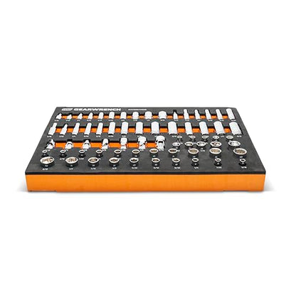 GEARWRENCH 68 Piece 1/4” Drive Master SAE Socket Set | GWMSSKT14SAE - style: 1/4" Chrome Sockets