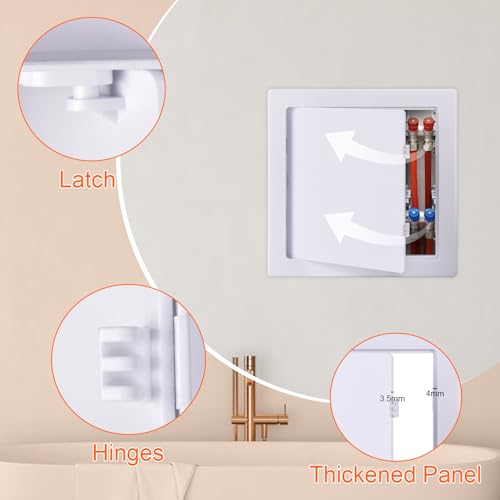 Suteck Plastic Access Panel for Drywall & Ceiling 6 x 6 Inch - size: 6 x 6 inch