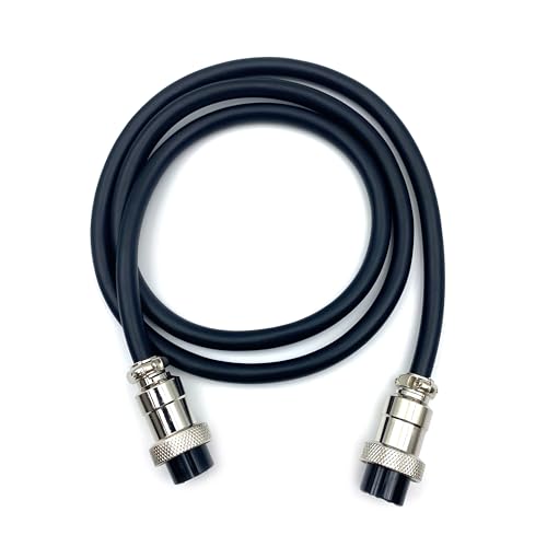 3.28 ft GX20 15 Pin Double Female Cable, GX20 15Pins Female to Female Head Aviation Cordset Electrical Connector Panel Mount Circular Metal Adapter Cordset for Ships 5A 200V 22AWG (1meter) - size: GX20 15Pin