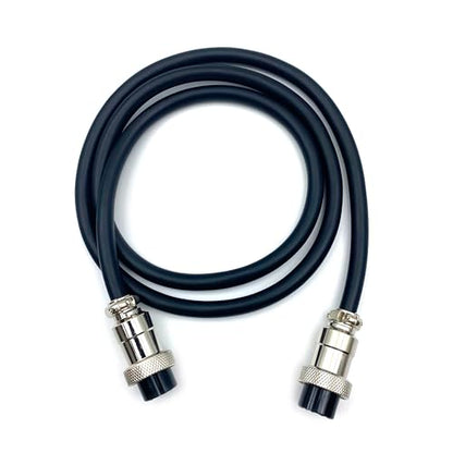 3.28 ft GX20 15 Pin Double Female Cable, GX20 15Pins Female to Female Head Aviation Cordset Electrical Connector Panel Mount Circular Metal Adapter Cordset for Ships 5A 200V 22AWG (1meter) - size: GX20 15Pin