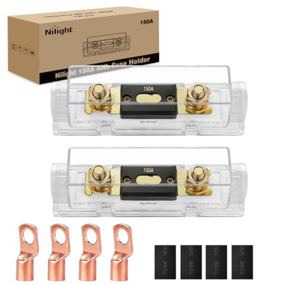 Nilight 2PCS 150A ANL Fuse Holder and ANL Fuses Electrical Protected - color: ANL Fuse, size: 150A