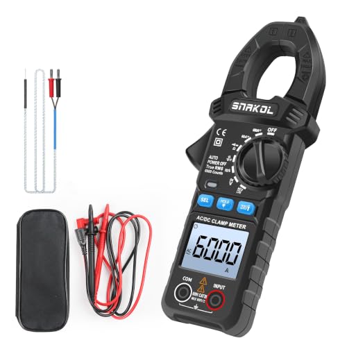 6000 Counts Digital Clamp Meter, 35mm Jaws NCV AC DC Current Voltage Tester - style: 6000 Counts Professional