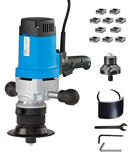 CS Unitec EKF 630 Portable Heavy-Duty Power Chamfering Tool/Beveling Machine for 30 Degree Weld Seams and Chamfer Up to 9/16"" Bevel Width, 2300 Watts (19.1 Amp) - Made in Germany" - style: 30° Beveler - EKF 630