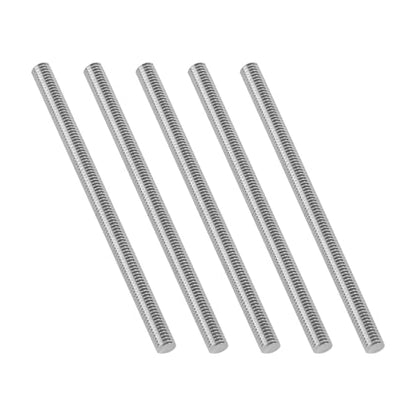 5Pcs Fully Threaded Rod & Studs, M3 x 100mm Long Threaded Screw, 0.5mm Thread Pitch, 304 Stainless Steel Right Hand Thread Bar Studs for Furniture Machinery Assembly - size: M3 x 100mm