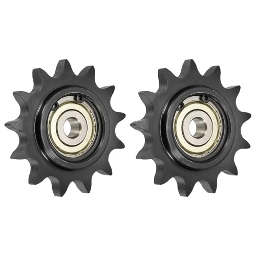 uxcell 2Pcs #50 Roller Chain Idler Sprocket, 10mm Bore 5/8" Pitch 13 Tooth - size: 10mm Bore 5/8" Pitch 13 Tooth