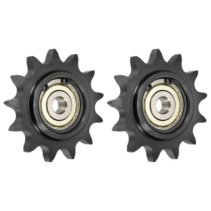 uxcell 2Pcs #50 Roller Chain Idler Sprocket, 10mm Bore 5/8" Pitch 13 Tooth - size: 10mm Bore 5/8" Pitch 13 Tooth
