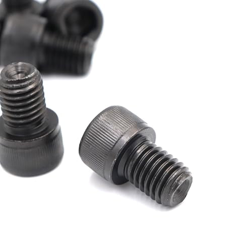 6pcs M12 x 16mm Black Socket Cap Bolts Screws 12.9 Grade Alloy Steel,M12 Allen Head Screws 35mm Long - size: 6pcs M12 x 16mm