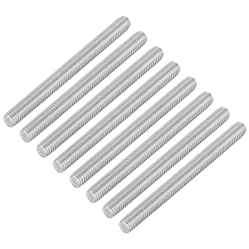 uxcell 8Pcs Fully Threaded Rod, M6 x 65mm 304 Stainless Steel Right Hand Thread Bar Studs M6-1 Thread Pitch for Furniture Machinery Assembly - size: M6 x 65mm