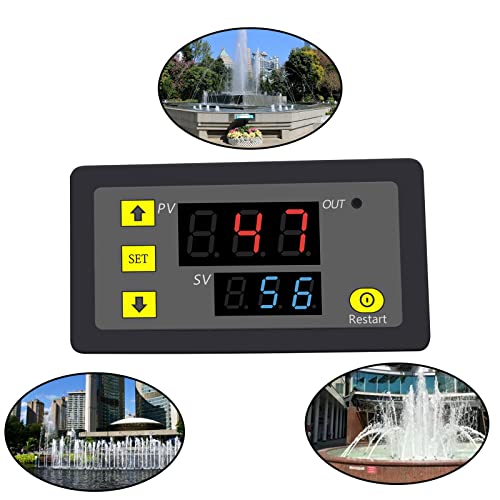 2Pcs Timer Delay Relay DC 12V 20A Programmable LED Digital Cycle Delay Relay Timer Module Switch ON-Off Control 0ms-999h - color: DC 12V