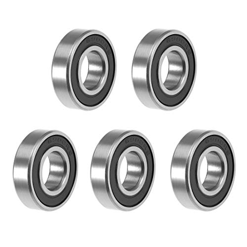 uxcell Deep Groove Ball Bearing 10mm x 22mm x 6mm Double Sealed ABEC3 Bearings 5pcs - size: 10mmx22mmx6mm
