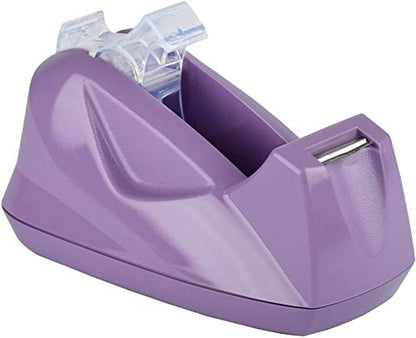 Acrimet Desktop Tape Dispenser Jumbo Size, Non-Skid Base, Plastic, Purple - color: Lilac