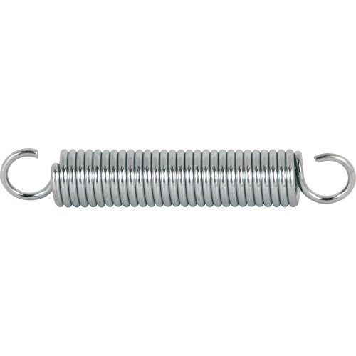 Prime-Line SP 9600 Extension Spring, Spring Steel Construction, Nickel-Plated Finish, 0.035 GA x 1/4 In. x 1-1/2 In., Single Loop Open, (2 Pack) - size: 1/4 in. x 1-1/2 in.