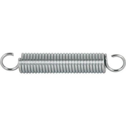 Prime-Line SP 9600 Extension Spring, Spring Steel Construction, Nickel-Plated Finish, 0.035 GA x 1/4 In. x 1-1/2 In., Single Loop Open, (2 Pack) - size: 1/4 in. x 1-1/2 in.