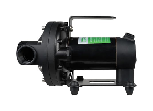 DP57A 12V DC Demand Transfer Pump, 10.5 GPM 40 LPM, 30 PSI Self-Priming Agricultural Chemical Pump, Viton Valves, 2" MNPT Inlet x 1" FNPT Outlet - size: 10.5 GPM