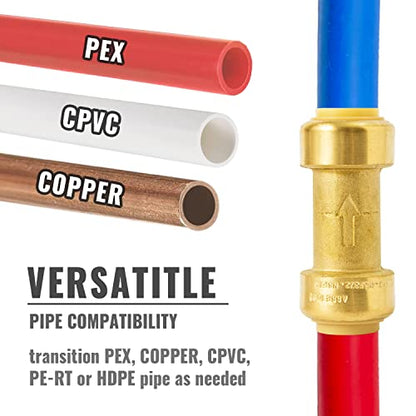 SUNGATOR Check Valve, 3/4 Inch Push-to-Connect Fittings, 2-Pack, Brass - size: 3/4 Inch, style: 2 Pack