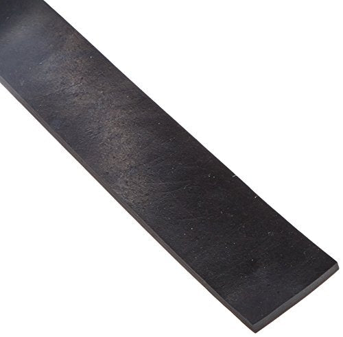 Small Parts 33-006-187-002-036 SBR (Styrene Butadiene Rubber) Sheet, 60 Shore A, Black, Smooth Finish, No Backing, 0.187" Thickness, 2" Width, 36" Length