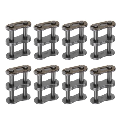uxcell 8Pcs #80-2/16A-2 Double Roller Chain Connecting Links 25.4mm Pitch Carbon Steel Master Connector Link, Chain Master Links for 16A-2/#80-2 Chain - size: 25.4mm