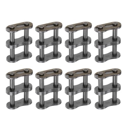 uxcell 8Pcs #80-2/16A-2 Double Roller Chain Connecting Links 25.4mm Pitch Carbon Steel Master Connector Link, Chain Master Links for 16A-2/#80-2 Chain - size: 25.4mm