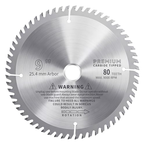 TCT Circular Saw Blade, 9 Inch, 80T - size: 9 inch 80 Tooth