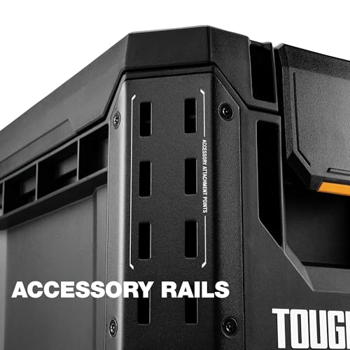 ToughBuilt StackTech Compact Tool Box with Lock and Removable Tray - size: Large