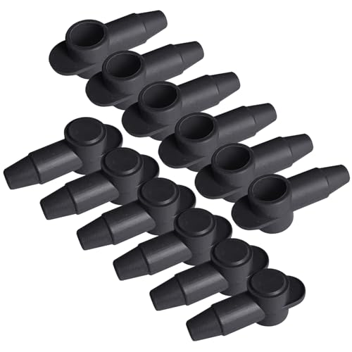 Ampper Silicone 1/4", 5/16" Stud Terminal Cover Fit 6-1 Gauge, Black 12 Pc - color: Black, size: 1/4" & 5/16" Stud M