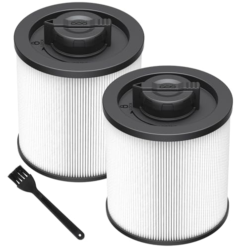 DXVC6910 Cartridge Filter for DEWALT 6-16 Gallon Wet/Dry Vac, 2-Pack - color: DXVC6910 White