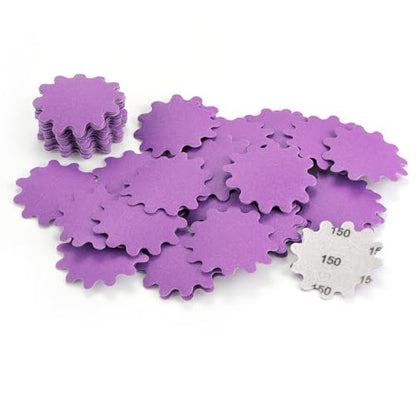 MAXMAN 2"Sanding Discs, 150 Grit Flex Edge Sandpaper, for Drill/Bowl Sander - style: 150 Grit