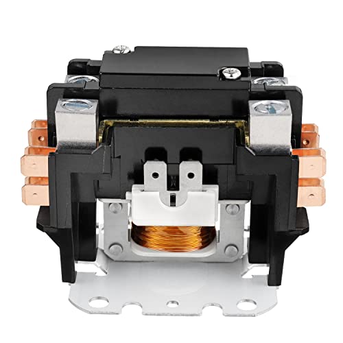 BOJACK 1 Poles FLA 32 Amp Coil 24 VAC Air Conditioner Condenser Compressor Contactor AC Definite Purpose Contactor - size: 1P 32A 24V