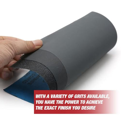Aqua Maxx Wet Dry Sandpaper Sheets 2000 Grit, 50 Pack Waterproof Silicon Carbide Abrasive Paper, 9 x 5.5 Inch Ultra Fine Finishing Sanding Sheets for Automotive Paint Correction, Polishing, Metal - style: 2000 Grit