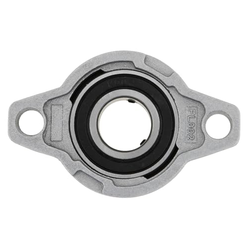 4Pcs KFL08 8mm Inner Bore Mounted Flange Mounted Pillow Block Bearings for Diameter 8mm Linear Shaft Rod T8 Lead Screw - size: KFL08(8mm)
